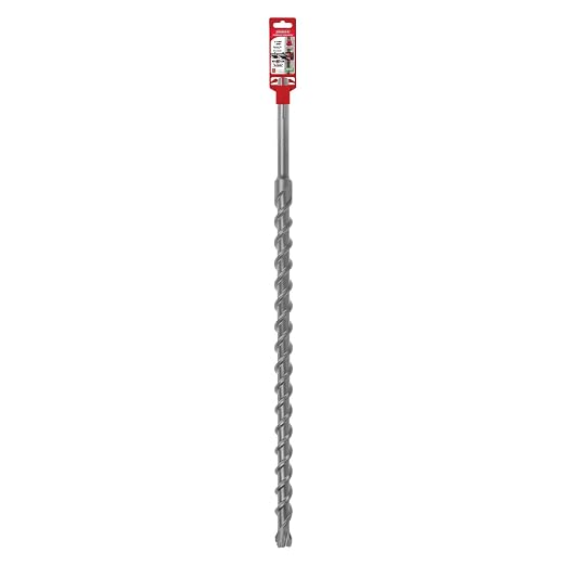 Diablo Rebar Demon SDS-Max 4-Cutter Full Carbide Head Hammer Drill Bit - 1-1/8" Diameter, 29" Length, 24" Working Length - DMAMX1270
