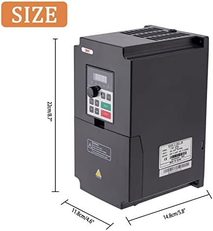 QNK 7.5KW 10HP 220V AC 33A VFD Converter Single to 3 Phase Inverter