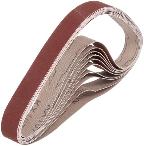 HARFINGTON 1 x 42 Inch Sanding Belts, 12 Pcs 240 Grits Aluminum Oxide
