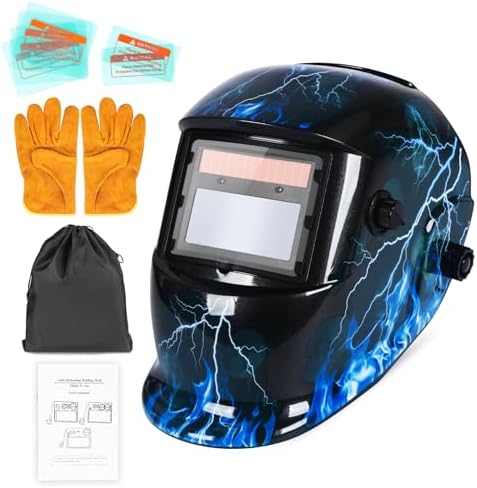Welding Helmet True Color Auto Darkening Hood with Adjustable Shade Range 4/9-13 for TIG MIG ARC Welder Mask