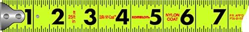 Komelon 416HV High-Visibility Professional Tape Measure, 16-Feet by 3/4-Inch, Chrome