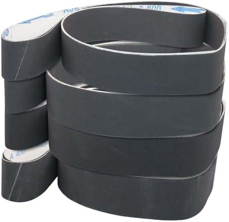 2 x 72 Inch Silicon Carbide Sanding Belts, 8 Pack
