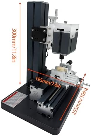 60W 12000RPM High-power Mini Metal Milling Machine,High-Precision Milling Machine For Metal/Wood, DIY Tools For Woodworking