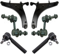 TRQ Front Steering & Suspension Kit Control Arm with Ball Joint Sway Bar