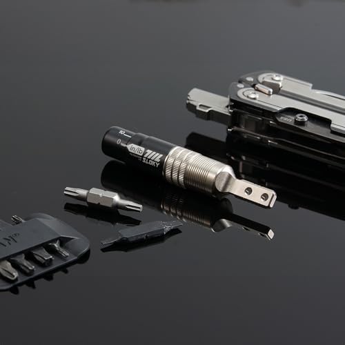 711L EDC Torque Driver for Leatherman Multitools (in/lbs) - Flat End Mini Indexed Torque Socket Wrench for Multi-tools with flat bit adapters #7DT1B