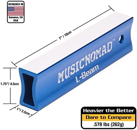 MusicNomad 7" Fret Leveler L-Beam for Guitar, Ukulele & Mandolin (MN810)