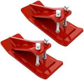 2 Pcs Ski Edge Protector for Snow Removal Spreading Gravel, Red