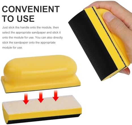 20pc Hand Sanding Block Set - Hook and Loop Interchangeable Assorted Shapes