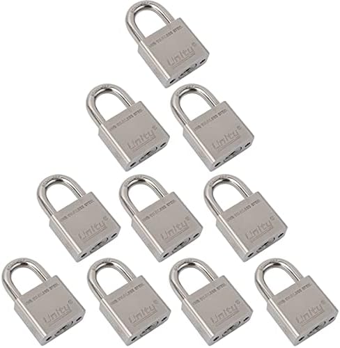 Unity Marine Padlock Keyed Alike 100% Stainless Steel Weatherproof for Sea, Boat, Port, Gate, Anti-Pick (10,40mm)