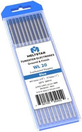 TIG Welding Tungsten Electrodes 2% Lanthanated Tungsten 1/8” x 7” (Bule, WL20) 10-Pack