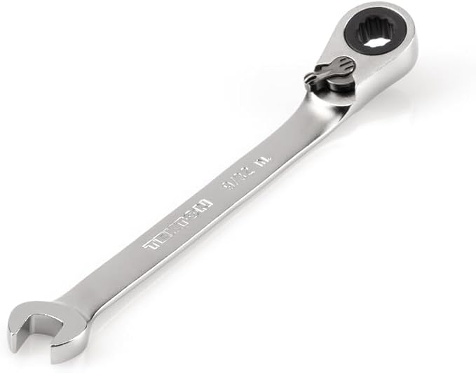 TEKTON 9/32 Inch Reversible Ratcheting Combination Wrench | WRC23307 | 12-Point, Satin Chrome Finish