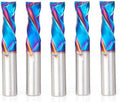 Amana Tool Spektra Extreme Tool Life Solid Carbide CNC Compression Spiral Router Bit, 46188-K-5 5-Pack, 1/2 D x 1-1/4 CH x 1/2 Shk x 3 Inch L 2 Flute