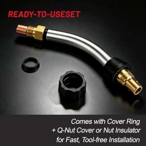 Mig Gun Replacement Compatible with Bernard BTB 300A Q30 10ft Euro Connector (QT3-45 1PK)