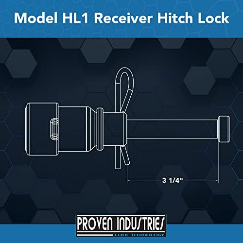 Proven Industries HL1 Hitch Pin Lock - 2" & 2-1/2" Receiver, Blue