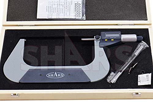 Shars 5-6"/125-150mm Solid Metal Frame Electronic Outside Micrometer 303-2469 P]