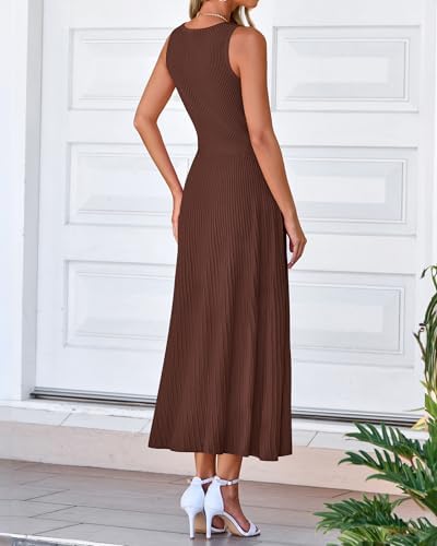 BTFBM Women Midi Bodycon Tank Dress