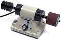 Leather Polisher Burnisher, 350W Electric Edge Grinding Machine, 0-10000 RPM, Adjustable Speed, Rosewood Grinding Head Sander with Grinding Heads for Leather Edge Finishing Polishing