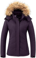 Wantdo Women's Waterproof Ski Jacket Warm Puffer Jackets Snow Winter Coat
