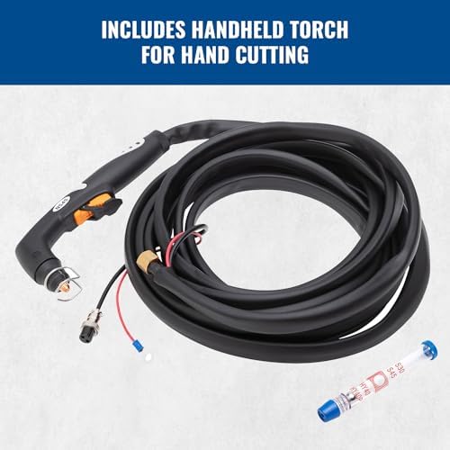 Eastwood Versa-Cut CNC Cut 40A Plasma Cutter Machine with Cutting Hand Torch | Professional and Industrial Grade Metal Precision Cutting and Sheet Fabrication Tools | Dual Voltage 120V / 240V