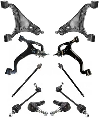 TRQ Front Steering & Suspension Kit Control Arm with Ball Joint Sway Bar
