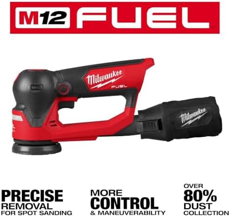 v For Milwaukee M12 FUEL 3 Inch Random Orbital Detail Sander (Bare Tool) + TPT Premium cart storekid