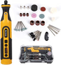 7.2V Cordless Rotary Tool Kit, 28000 RPM Mini Grinder with 65-Piece Accessories, Variable Speed Electric Drill Set with LED Light for Engraving, Polishing, Cutting, Wood Carving, DIY Crafts