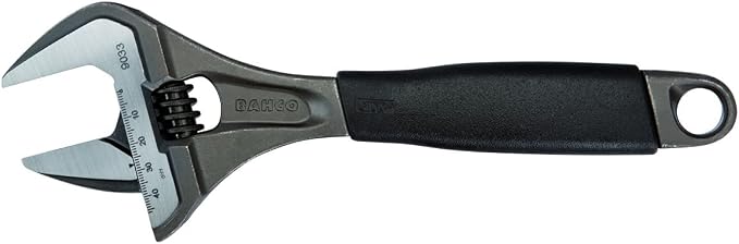 Bahco 9035 R US Ergo X-Wide Adjustable Wrench, 12-Inch, Black , Gray