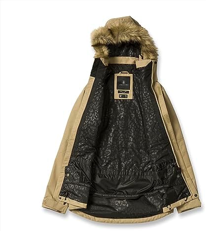 Volcom Women's Fawn Insulated Snowboard Ski Winter Hooded Jacket