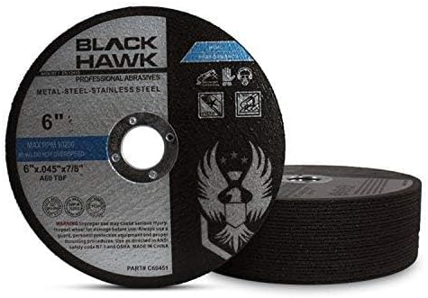 BHA 6" x.045 x7/8" Cut-Off Wheels for Metal & Stainless - 25 Pack