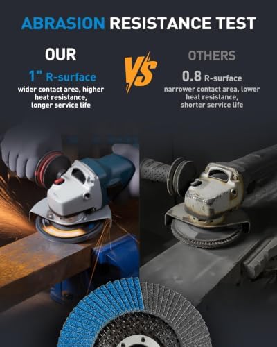 S SATC 4 1/2" Flap Discs 100 Pack Assorted Grit 40/60/80/120 T29 Angle Grinder Sanding & Grinding Wheels Zirconia for Metal Wood Stainless Steel
