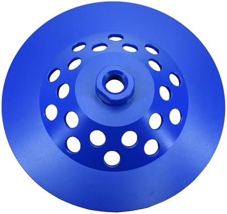 7 in. x 5/8-11 in. Threaded Arbor 24 Segments Diamond Turbo Grinding Cup Wheel, 7 Inch Diamond Cup Grinding Wheel for Granite Marble Concrete (5/8"-11 Threaded)