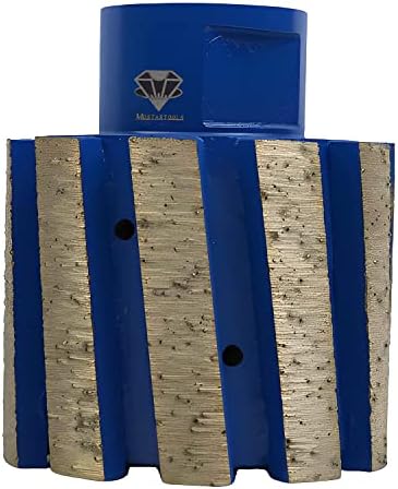2 Inch Segmented Zero Tolerance Diamond Grinding Drum for Granite,Quartz,Marble,Concrete and Stone