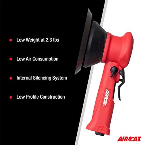 AIRCAT 6310 6" Composite Dual Action Sander 10,000 RPM, 3/16” Orbit