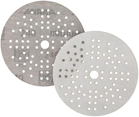 Mirka Sandpaper Discs Iridium 5 Inch 240 Grit Hook and Loop 50 Pack