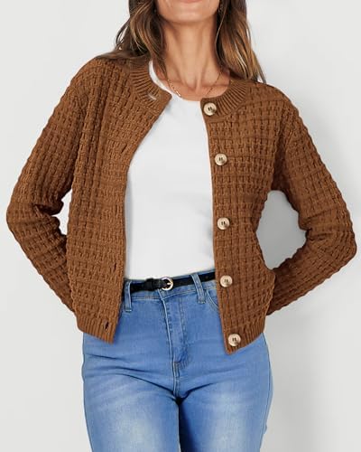 PRETTYGARDEN Women's Fall Lightweight Cardigan Sweaters