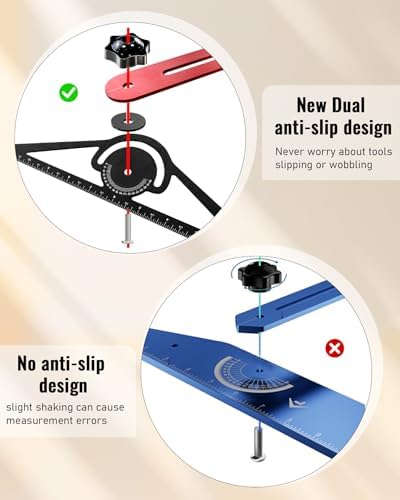 TANYO Stair Tread Template Tool, 8" to 60" Adjustable, Dual Nut Locking