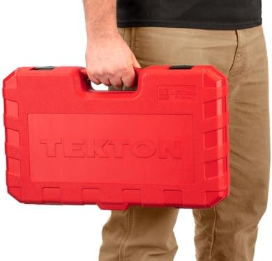 TEKTON 3/8 Inch Drive Impact Socket Set, 72-Piece | SID91406 | (1/4 - 1 in., 6 - 24 mm), Shallow and Deep, 12-Point, Case