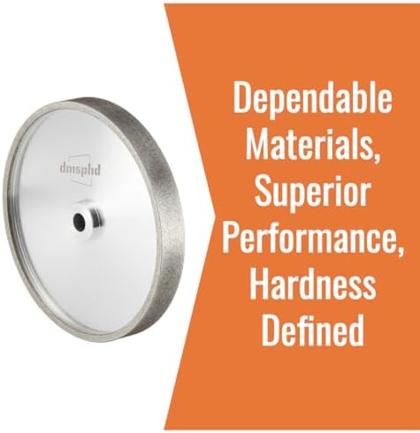 CBN Grinding Wheel for Sharpening, 10 Inches Diameter, 12mm Arbor Fitment, Tormek Compatible (600 Grit)