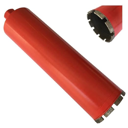 3" Wet Drill Core Bits for Concrete and Hard Masonry, 10mm Segment Height, 14" Drilling Depth, 1-1/4"-7 Arbor, Wet Only, 9-Pack