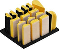 20pc Hand Sanding Block Set - Hook and Loop Interchangeable Assorted Shapes