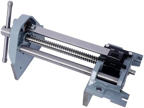 7 Inch Jaw Width Woodworking Vise Quick Release Heavy-Duty Metal Cast Iron Workbench Clamp Tool Vise Crafting Repair Tool GRAY