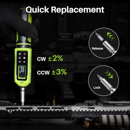 1/4" Drive Digital Torque Screwdriver, 0.09-6N.m for Gunsmithing