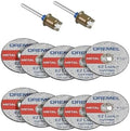 Dremel EZ406-02 EZ-Lock Starter Kit, 1 1/2-Inch Wheel Diameter, 5-Piece Fiberglass Reinforced Cut-Off Wheels and EZ402 Mandrel, Rotary Tool Cutting Disc Accessories, Pack of 2