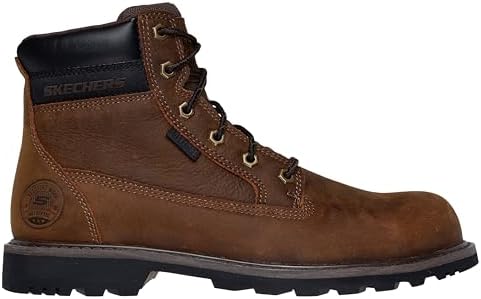 Skechers Men's Longrider 6 Inch Padded Collar Steel Toe