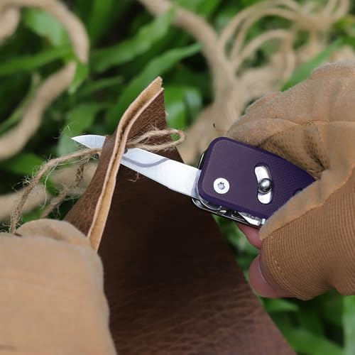 ROXON S503G Flex Companion 9 in 1 Modular EDC Tool D2 Pocket Knife (Purple)
