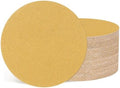 50Pcs Sanding Discs 3In 150Grit Hook and Loop Sandpapers Yellow
