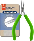 Beadalon Designer Series Slim Pliers - Chain Nose, Lime Green