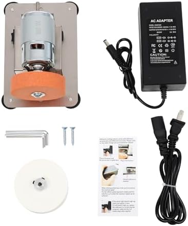 Mini Belt Sander, Knife Sharpener Electric Bench Grinder Sanding Machine, 3000-6000 RPM Belt Sander for Metal Working and Woodworking