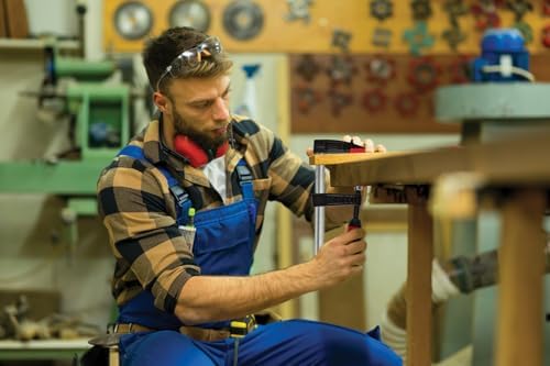 BESSEY TG4.008+2K Clamp, woodworking, F-style, 2K handle, replaceable pads, 4 In. x 8 In., 880 lb,Black