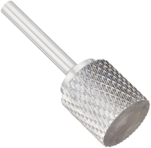 Drill America SA-9 Carbide Burr/Rotary File Cylindrical Double Cut for Die Grinder 1" Dia. x 1" Cut Length with 1/4" Shank and 2-3/4" Overall Length, DUL Series